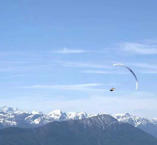 Paragliding in de winter