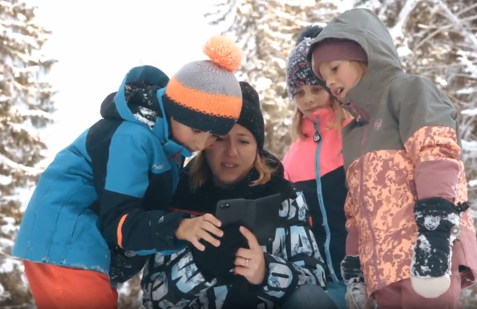 Digital adventure trails in winter